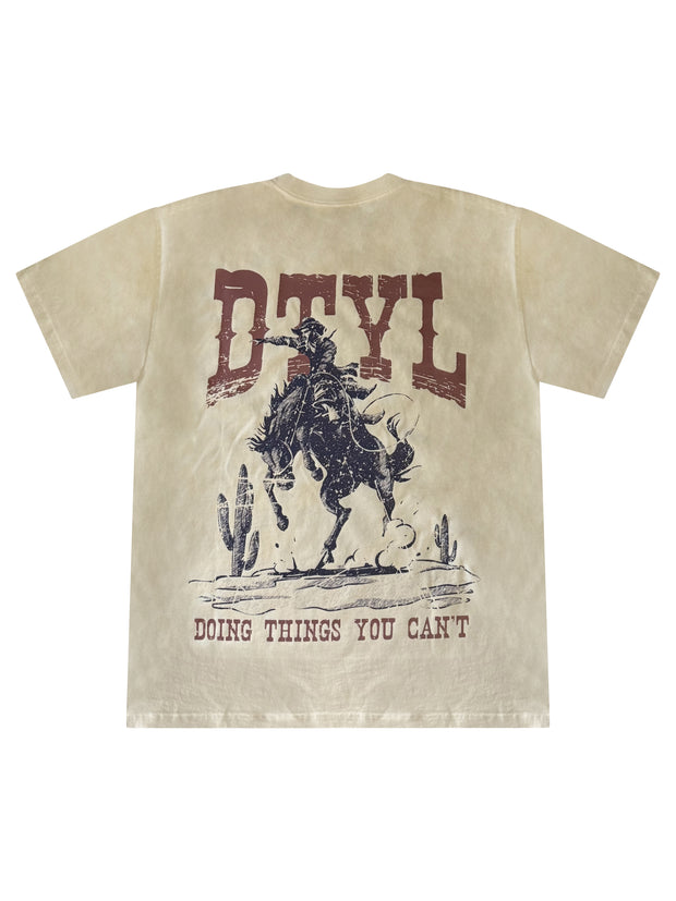 CREAM ‘DTYC’ T-SHIRT