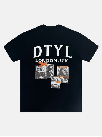 DTYL - BLACK PATCHWORK T-SHIRT